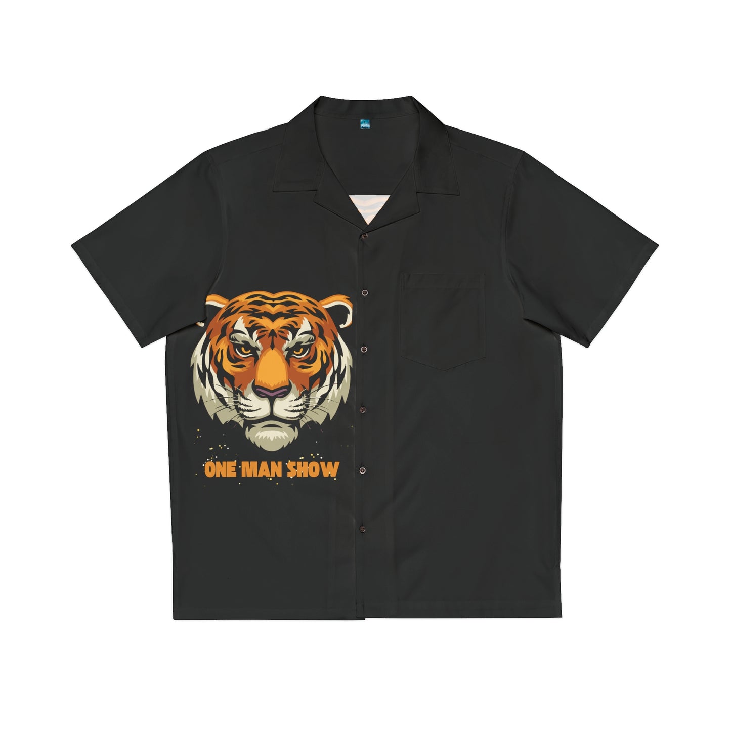 Tiger One Man Show - Men's Hawaiian Shirt (AOP) - Evaaraa