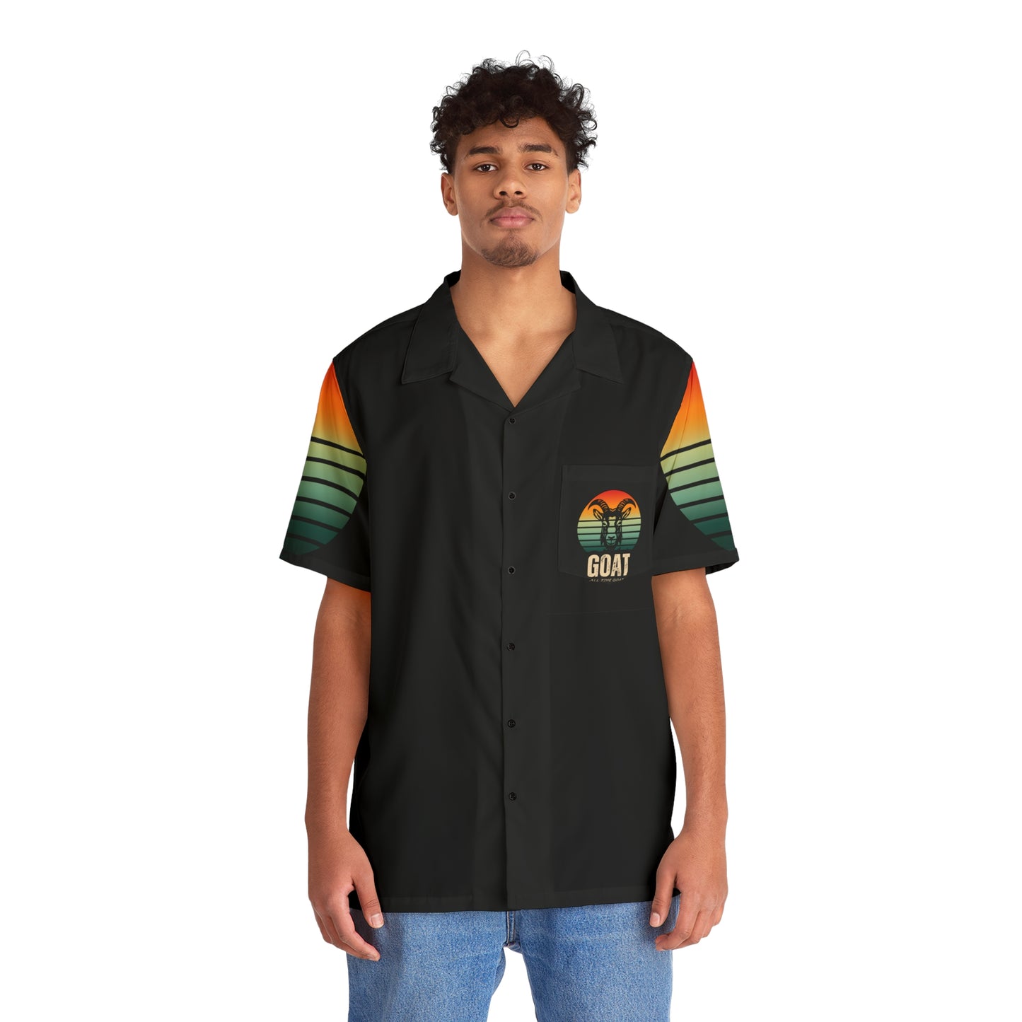 GOAT - Men's Hawaiian Shirt (AOP) - Evaaraa